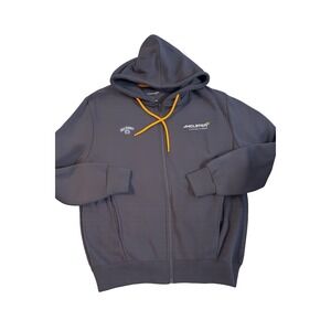 Formula 1 Full Zip Gray & Orange Hoodie (Small)